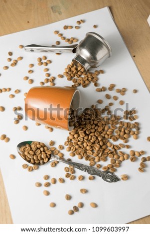 coffee grains photo shoot 