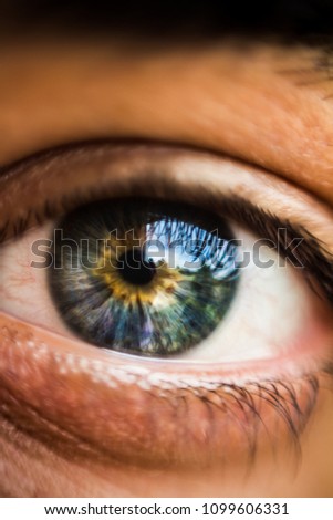 Eye close up