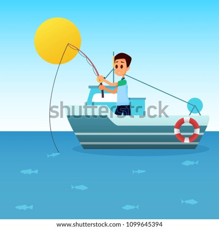 Fishing Illustration Design