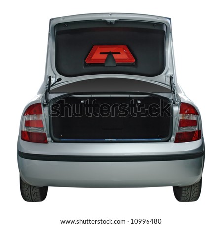 Rear view of a car with an open trunk Royalty-Free Stock Photo #10996480