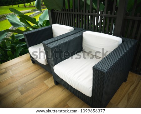Outdoor Living with Modern chairs design chair made from rattan.