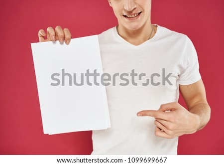 A blank sheet of paper                            