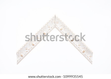 pattern baguette corner on a white background