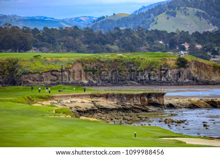 California golf course on Monterey Bay