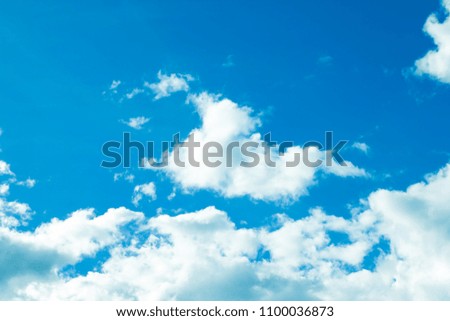 blue sky with white clouds background.