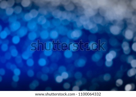 Blue abstract background color and blurry bokeh.