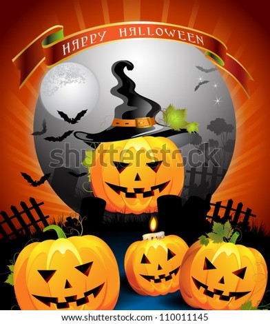 Halloween card design