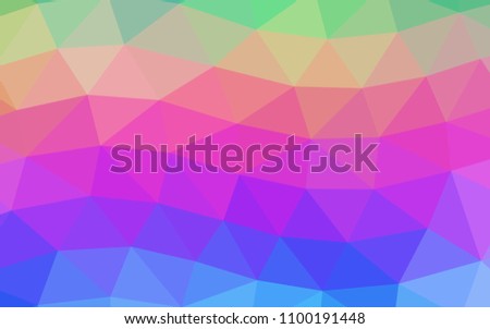 Light Multicolor, Rainbow vector polygonal polygonal. An elegant bright illustration with gradient. Brand new design for your business.