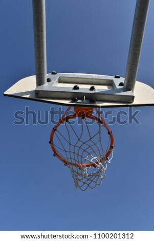 Basketball Net Basket Details outdoors.