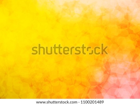 Light Yellow, Orange vector abstract polygonal pattern. Glitter abstract illustration with an elegant design. The polygonal design can be used for your web site.