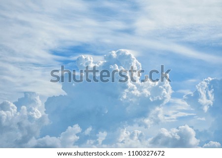 Beautiful Nimbostratus cloud and blue sky background