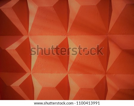 Convex red orange texture. Stone surface. Colored. Background.