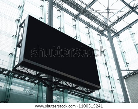 Mock up Billboard Stand Media Advertising display Modern Building Exterior