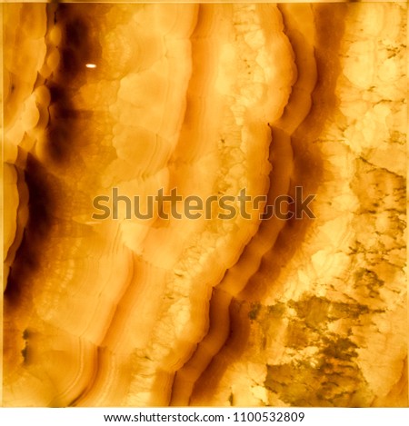 Honey onyx wall panel,  background texture Royalty-Free Stock Photo #1100532809