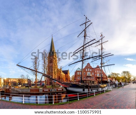 Papenburg, Ship, Church, Germany 