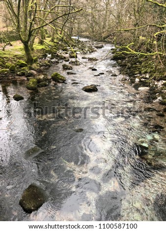 Stream at Langdale Valley, Lake District, England. 