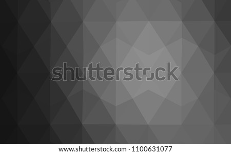 Light Gray vector triangle mosaic cover. Colorful illustration in abstract style with triangles. Template for cell phone's backgrounds.