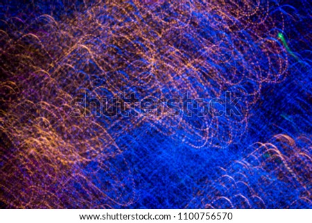 Abstract Long exposure Light from the power pole by slow speed s
