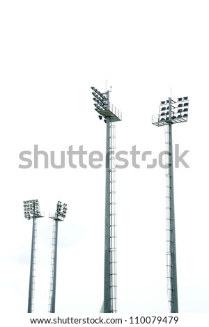 Stadium lights Royalty-Free Stock Photo #110079479