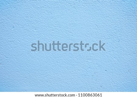Blue Painted Concrete Wall Texture Background.