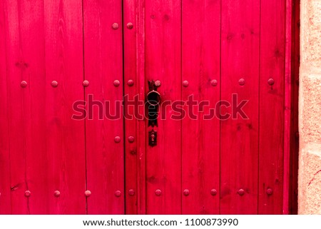 Pink old door