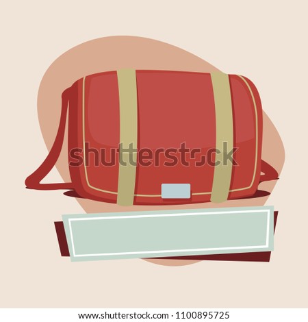 Bag vector illustration 5. Vector illustration isolated on background.