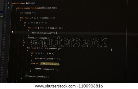 Mathematical programing code in editor
