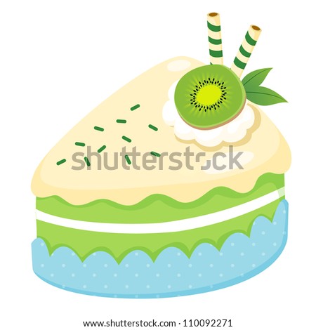 Fruit cake vector
