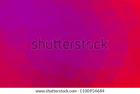 Light Purple, Pink vector hexagon mosaic triangle mosaic. A completely new color illustration in a vague style. The best triangular design for your business.