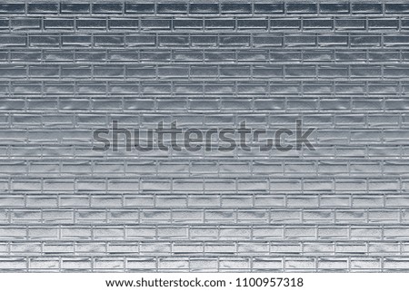Digitally modified silver brick wall background, seventeen rows high, that progressively lightens from top to bottom. Horizontal “landscape orientation.”