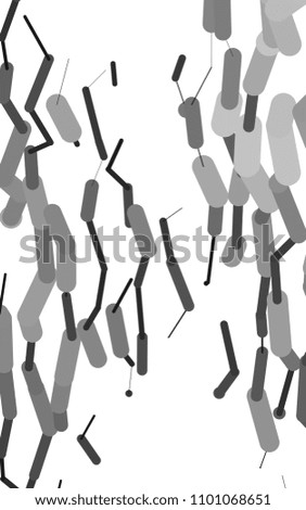 Light Silver, Gray vertical background with straight lines. Decorative shining illustration with lines on abstract template. The pattern can be used for websites.