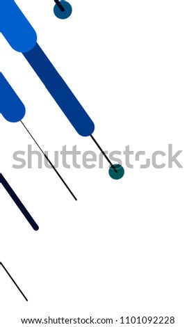Dark Blue, Green vertical background with straight lines. Decorative shining illustration with lines on abstract template. The pattern can be used for medical ad, booklets, leaflets