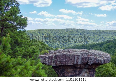 Scenic mountain overlook