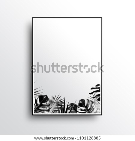 A Summer Poster of Luxury and Simple Picture Frames
