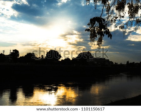 Sunset at the Nan River, Phitsanulok