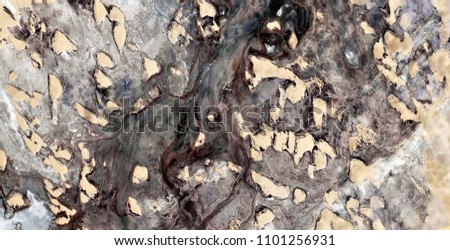 The wind in Autumn, black gold, polluted desert sand, abstract photo of the deserts of Africa from the air. aerial view, Genre: Abstract Naturalism, from the abstract to the figurative