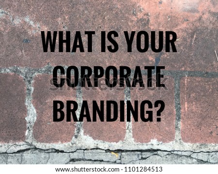 Corporate branding in management