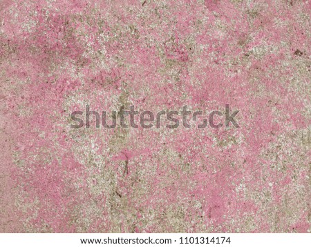 Aged dirty pink concrete wall background