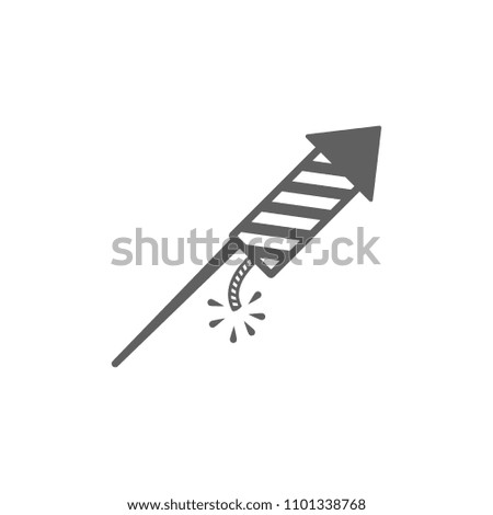 Firework icon vector in trendy flat style isolated on white background