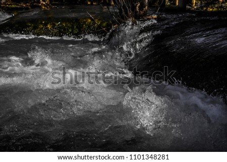 Rapids of water