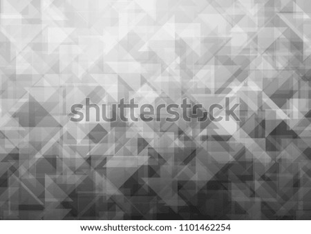 Light Silver, Gray vector abstract mosaic abstract mosaic. Modern geometrical abstract illustration with gradient. The template can be used as a background for cell phones.
