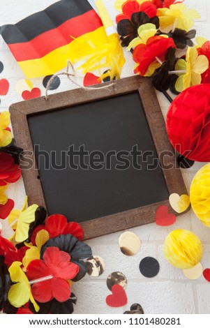 Rustic background with fan decoration in