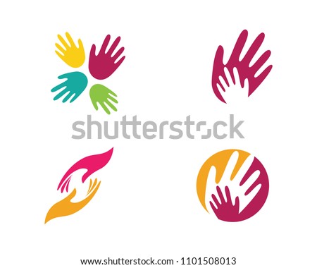 Hand Care Logo Template vector icon Business Royalty-Free Stock Photo #1101508013