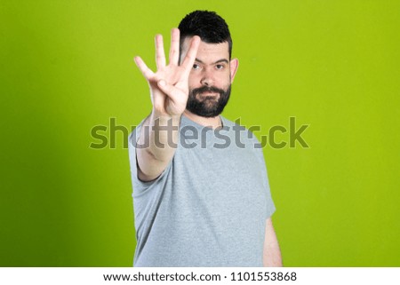 Bearded guy making funny expression