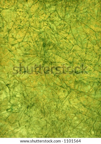 green- yellow design textured paper