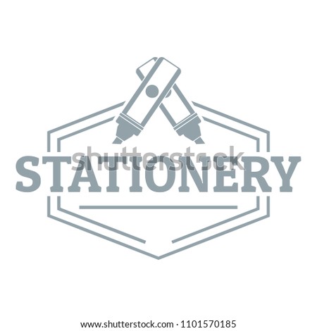 Stationery logo. Simple illustration of stationery logo for web