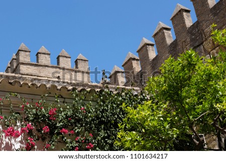 Royal Palace Real Alcazar in Seville, Spain (Andalusia)