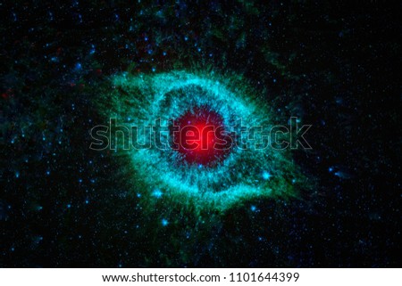 The Helix nebula is a large planetary nebula located in the constellation Aquarius.Space nebula and galaxy with stars for use in science,research and education.Elements of this image furnished by NASA