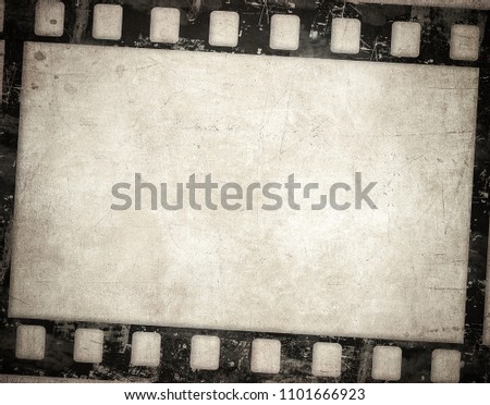 Grunge film background. Nice vintage texture with space for text or image.