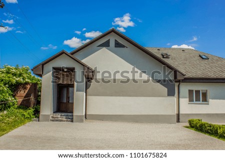 cottage building exterior facade of house 